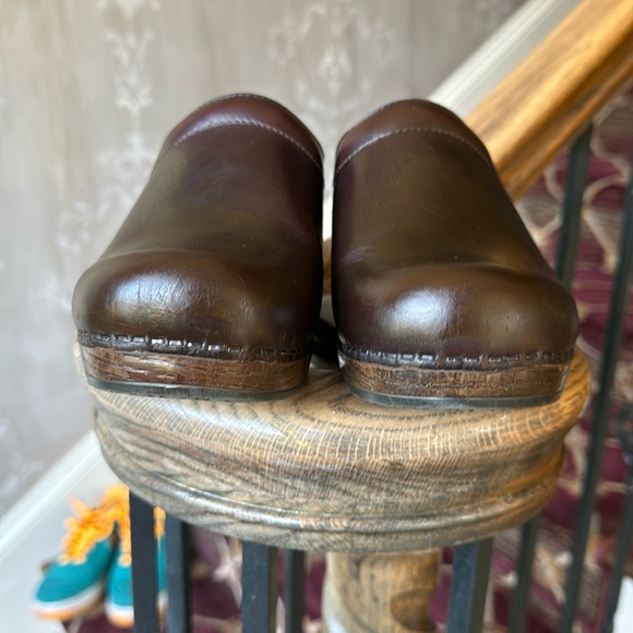 Dansko Rich Brown Leather Mules - Picture 5 of 16
